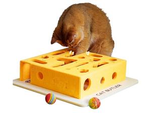 Jouet interactif pour chat - Labyrinthe | Compartiment à billes pour un exercice ludique | Stimule les chatons, les animaux de divertissement | Parfait pour la décoration intérieure et les