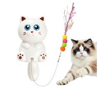 Jouet interactif pour chat mural interactif sur batterie Teaser mignon | Jouets d'enrichissement électriques pour chatons pour petits moyens grands intérieur maison voyage quotidien jardin
