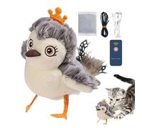 Jouet interactif pour Chat, Oiseau Pliant Volant avec à Chat - Jouet pour Chat Jouet interactif réaliste,Jouet Doux et Confortable Oiseau battant pour Chats de Toutes Races Ca