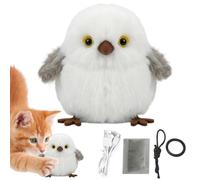 Jouet Interactif Pour Chat - Peluche D'oiseau À À Chat Activée Par To | Interactifs À L' À Chat | Chatons D'intérieur Pour Jouer À L'ennui Des Chatons, Exercice D'enrichissement Des Ani