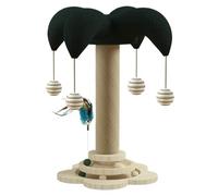 Jouet interactif pour chat, poteaux d'escalade pour chat,Poteaux à gratter en bois pour chaton drôle | Grattoirs pour animaux de compagnie résistants à l'usure, jouets teaser mignons pour chats de pet