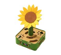 Jouet interactif pour Chat | Puzzle interactif en Forme de Tournesol, grattoir Anti-basculement pour Exercices mentaux, entraînement et soulagement de l'ennui en intérieur