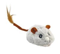 Jouet interactif pour chat - Souris en peluche rechargeable | Jouet d'intérieur pour chat avec roue silencieuse | pour jouer, exercice, divertissement, entraînement, Halloween, anniversaire, Noël