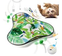 Jouet interactif pour chat - Teasers dissimulés, mouvement silencieux, jouet d'exercice rechargeable, Oxford ABS durable | Salle de jeux Maison Appartement Coin cuisine Intérieur Temps seul Activité p