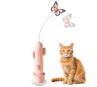 Jouet Interactif pour Chat | Tige Détachable Rechargeable À Jeu Automatique 2 Modes Avec Ventouse,Jouets Chat Mobiles,Adapté aux meubles canapé coin sol voyage jeux extérieur et enrichissement