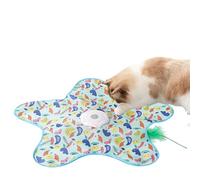 Jouet interactif pour chat - Toupie activée par le toucher, appareil de chasse électrique pour jeu agile, jeu de mouvement avec modes de changement automatique, gadget d'enrichissement pour animaux de