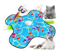 Jouet Interactif pour Chats,Activités d'exercice Rechargeable avec des Appâts Cachés en Mouvement | Trois Vitesses Jouets Actifs avec Papillon - pour Jeu en dans Les Domestiques