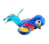 Jouet interactif pour chats avec oiseaux, jouet pour chat avec oiseaux qui gazouillez, jouet interactif pour chats avec oiseaux qui gazouillent - Peluche Perroquet Ailes battant