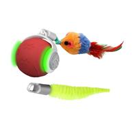 Jouet interactif pour chats, boules roulantes automatiques de 56 g pour chiens, jouet portable avec queue | Enrichissement roulant automatique à 3 modes, électriques pour chats Pa