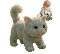 Jouet interactif pour Chats Robot en Peluche pour : électronique réaliste Qui Bouge et Sonne, Compagnon robotique Mignon pour Filles et garçons | Figurine Animale