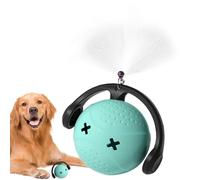 Jouet interactif pour chien, balle roulante automatique en forme de casque, jouet résistant à l'eau, balles électriques automatiques avec lumières rebondissantes pour animaux de compagnie