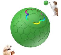 Jouet interactif pour chien boule pour chien, nouvelle mise à niveau USB rechargeable jouet de boule pour chien automatique, boule pour chien se déplaçant par lui - même, lavable et durable (Green)