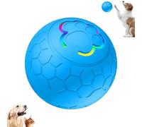 Jouet interactif pour chien boule pour chien, nouvelle mise à niveau USB rechargeable jouet de boule pour chien automatique, boule pour chien se déplaçant par lui - même, lavable et durable (Blue)
