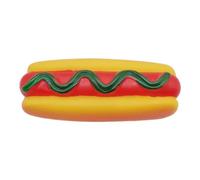 Jouet interactif pour chien - En forme de hot dog - Durable - Jouet à mâcher avec couineur - Jouet dur et résistant aux morsures - Pour chiens de petite, moyenne et grande taille - Dent longue durée