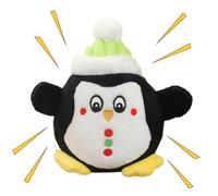 Jouet interactif pour chien en peluche sur le thème de Noël, dispose d'un coffre-fort électronique interne anti-écrasement pour protéger les conversations, construit avec un bouclier double couche