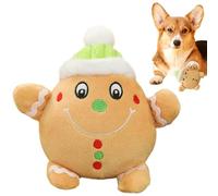 Jouet interactif pour chien en peluche sur le thème de Noël, dispose d'un coffre-fort électronique interne anti-écrasement pour protéger les conversations, construit avec un bouclier double couche