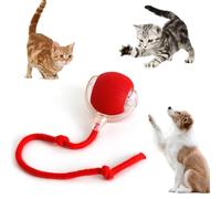Jouet interactif pour chat et chien, balle roulante électrique, jouet pour chat d'intérieur ennuyeux, balle à rouler automatique intelligente pour animal de compagnie