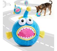 Jouet interactif pour chien, jouet auto-mobile pour les garder occupés, jouet électronique vibrant pour chiens de petite, moyenne et grande taille, avec mode silencieux (poisson lanternfish)