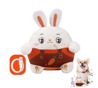 Jouet interactif pour chien, jouet en peluche pour animal domestique, jouet en peluche parlant, jouet lapin lavable en peluche électronique, son de dessin animé
