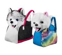 Jouet Interactif pour Chien - Marche Et Chante avec Un Mouvement Réaliste | Laisse Et Sac De Transport pour Chiot en Peluche Électrique Douce | Compagnon Mécanique pour Fonctionnant sur Batter