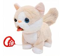 Jouet interactif pour Chien Qui aboie électriquement - Chiot en Peluche Marchant de 27,9 cm avec 8 chansons pour Chambre d'enfant, étude, récréation et Soutien émotionnel #H