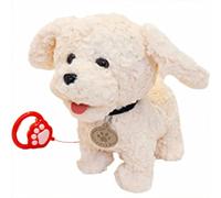 Jouet interactif pour Chien Qui aboie électriquement - Chiot en Peluche Marchant de 27,9 cm avec 8 chansons pour Chambre d'enfant, étude, récréation et Soutien émotionnel #A
