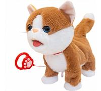 Jouet interactif pour Chien Qui aboie électriquement - Chiot en Peluche Marchant de 27,9 cm avec 8 chansons pour Chambre d'enfant, étude, récréation et Soutien émotionnel #I