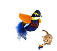 Jouet interactif pour oiseaux pour chats,Jouets en plumes en peluche pour chat d'intérieur - Jouet automatique pour oiseaux pour chats, jouets électroniques pour chats d'intérieur, n