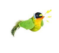 Jouet interactif pour oiseaux pour chats - Jouets en plumes en peluche pour chats d'intérieur - Jouets pour chats à battements, oiseau gazouillant pour l'exercice, chats pour jouer seuls, chat