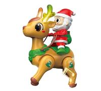 Jouet Interactif Pour | Père Noël Rampante Chanteur Avec Effets Lumineux | Figure Drôle Pour Développement Motricité Apprentissage Initial Petits Cadeaux Fêtes Noël