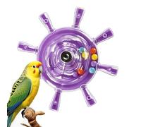 Jouet interactif pour perruches, petit hochet coloré à mâcher | Jouet rotatif pour perroquet cage pour calopsittes perruches conures Loriquets Jeu de fiançailles