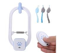 Jouet interactif pour porte pour chat - Fausse souris avec télécommande intelligente, modes réglables, parfait pour le jeu de stimulation mentale, l'exercice, les chiots, les chatons, les petits