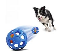 Jouet interactif unique pour chien avec design balle en boule, coque extérieure en caoutchouc durable et intérieur balle rebondissante automatique intelligente pour les garder occupés, rapporter