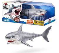 Jouet Interactif - ZURU - Shark Attack Robo Alive - Grand requin blanc avec mouvements réalistes et yeux brillants