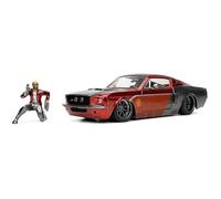 Jada - Voiture miniature 1:24 - Ford Mustang Star-Lord (Gardiens de la Galaxie) avec figurine