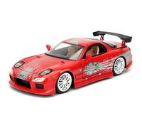 Voiture Miniature de Collection JADA TOYS 1-24 - MAZDA RX-7 - Fast And Furious - 1995 - Red - 98338R - Metal