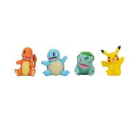 Pokémon Pack de 4 figurines Pikachu, Bulbasaur, Charmander, Squirtle – 5 cm