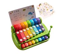 Jouet - Jeu De Piano Musical De 8,27 Pouces | Instrument De Percussion En ABS Coloré - Éducatifs Apprendre Le Son Joue Du Piano Avec Des Feuilles De Chansons Pour Le Svi
