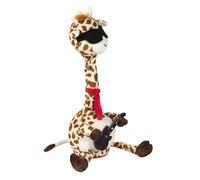 Generique Jouet Girafe dansante musicale 34 cm Jaune et marron