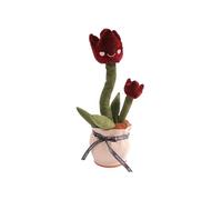 Jouet - Jolies fleurs de rose qui chantent en se pliant, recharge USB, jouet électrique interactif | Figurine de fleurs pour garçons et filles, activités d'apprentissage