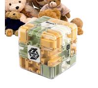 Jouet Labyrinthe 3D - Cube Puzzle Interactif 8,5x8,5 Cm, Jeu De Balle Coulissante, Mental Éducatif, Activités Sensorielles pour | Divertissement Créatif pour L'école à La Maison