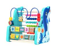 Jouet Labyrinthe À Perles | Activité Éducative sur Planche au Design Dauphin,Labyrinthe de Perles pour Tout-Petits - pour Tout-Petits Bébés 3 Ans Et Plus Noël Anniversaire Préscolaire Voyage