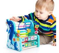 Jouet Labyrinthe À Perles,Jeu De Société Éducatif avec Design Dauphin,Jouet Éducatif - pour Bébés Et De 36 Mois Et Plus Cadeaux D Anniversaire Et Noël École