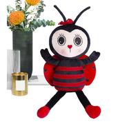 Jouet Ladybug - Jouet mignon pour poupée - Coussin en peluche - La palette de couleurs rouge et noire
