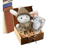 Jouet lapin doux - à câliner portable, peluche confortable avec texture douce, cadeau doux avec chaleur émotionnelle, mini figurine en peluche, tissu léger pour un soutien apaisant des câlins