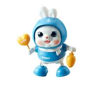 Jouet lapin en peluche électrique avec lumière musicale, jouet animé, lapin avec led clignotant, jouet interactif pour