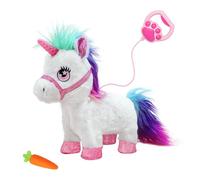 Jouet Licorne Fille 3 4 5 6 Ans, YH YUHUNG Licorne Qui Marche avec Laisse Télécommandée, Peluche Interactive avec Corne Lumineuse et Sons, Cadeau pour Filles