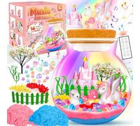 Jouet Licorne pour Fille 4 5 6 7 8 9 10 Ans, Cadeau d'anniversaire Fille Set Zoo Licorne avec Musique lumières LED et télécommande Jouet Licorne