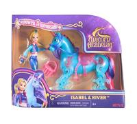Jouet - Licorne River + Poupée Isabel - Bleu - Inspiré par Netflix - 2 pièces