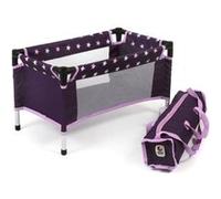 Jouet Lit Parapluie De Voyage Imprim? Etoiles - 54x31x32cm - Accessoire Poupee Et Poupon
